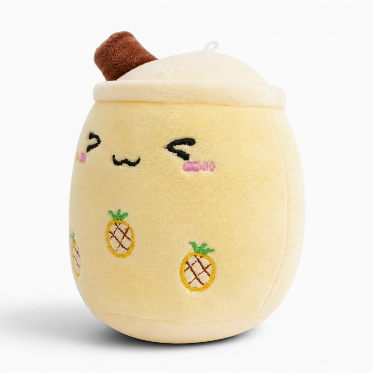 Pluschtierland Gelbes Bubble-Tea-Kuscheltier Gelbes Bubble-Tea-Kuscheltier