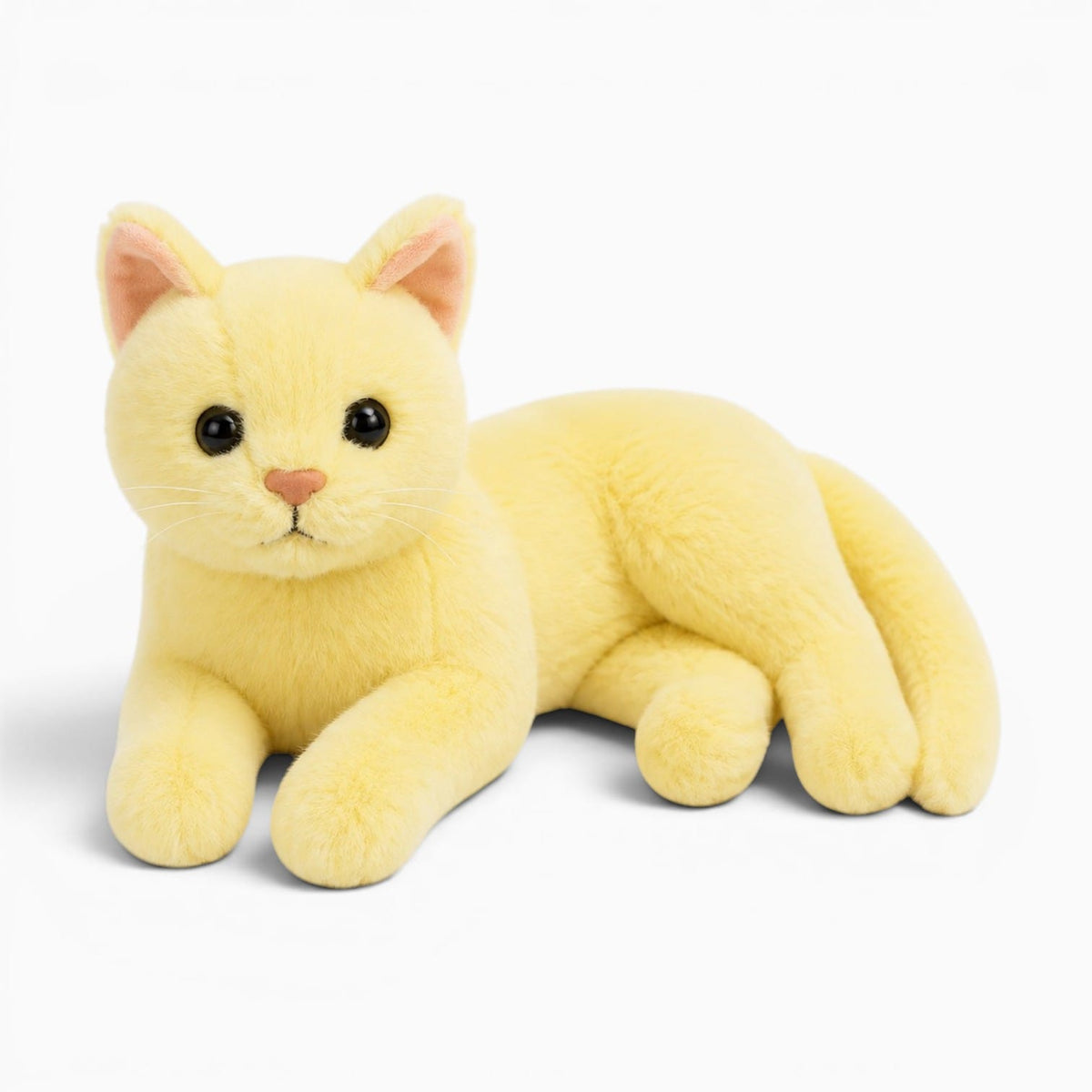 Pluschtierland Gelbes Katzen Kuscheltier Gelbes Katzen Kuscheltier