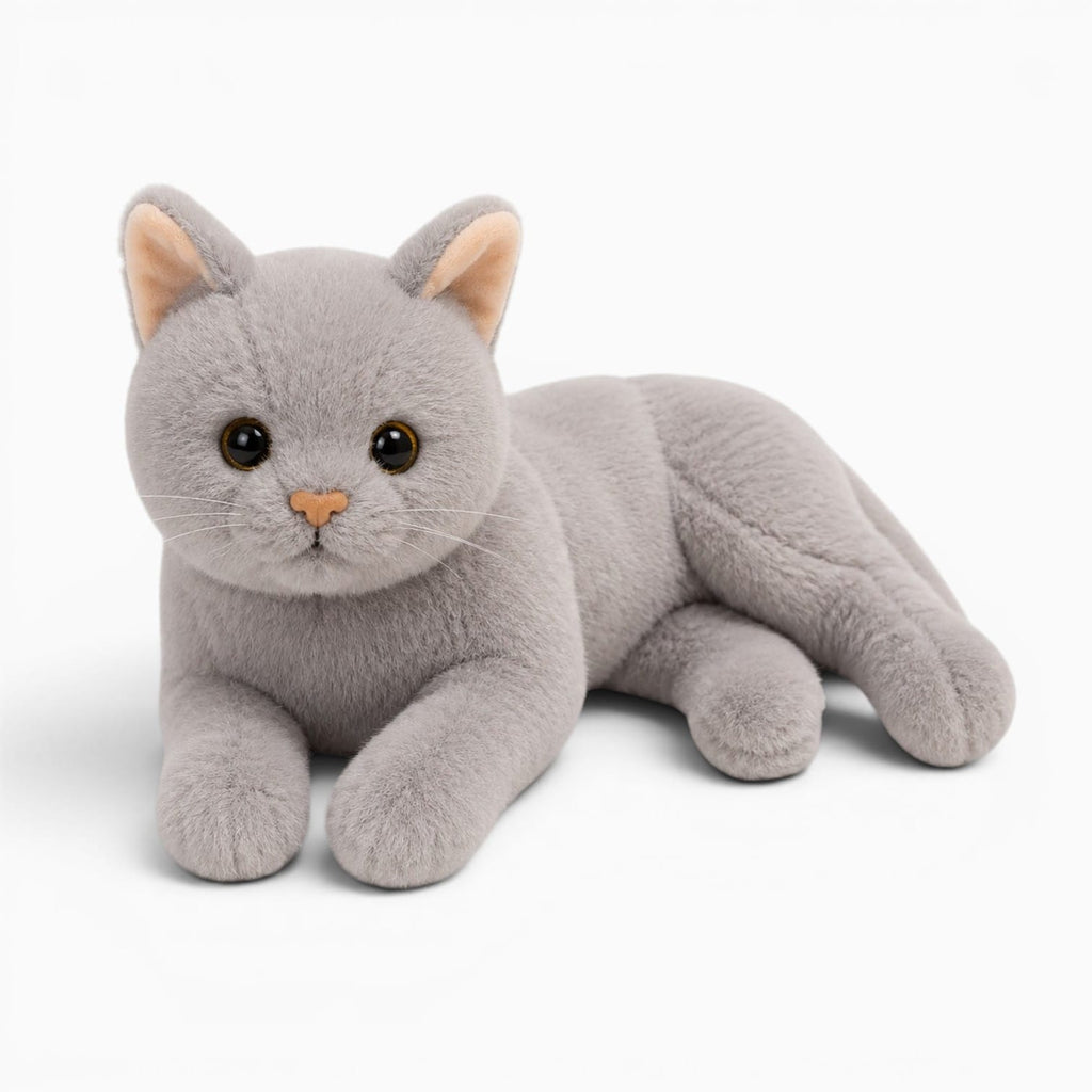 Pluschtierland Graues Katzen Kuscheltier Graues Katzen Kuscheltier