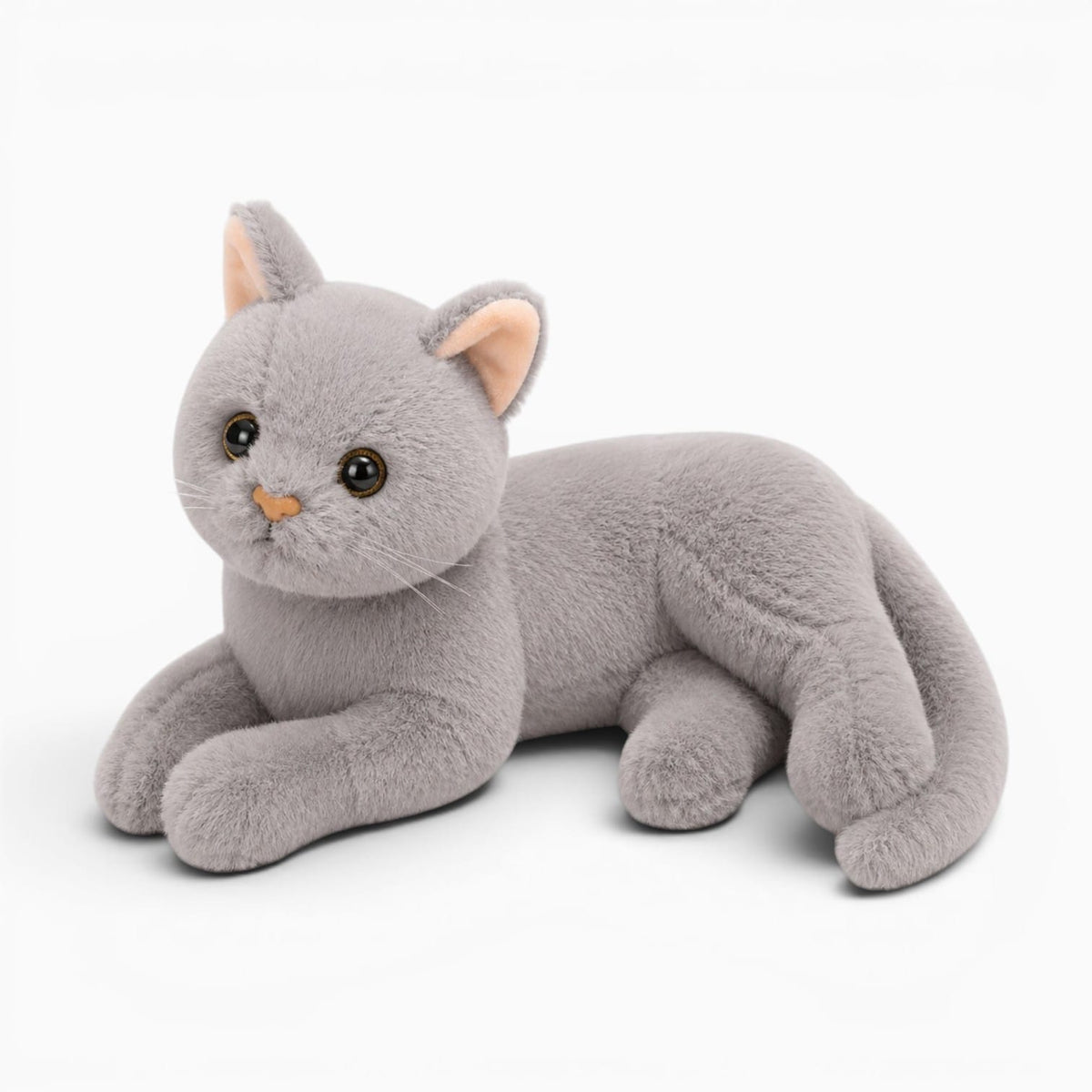 Pluschtierland Graues Katzen Kuscheltier Graues Katzen Kuscheltier