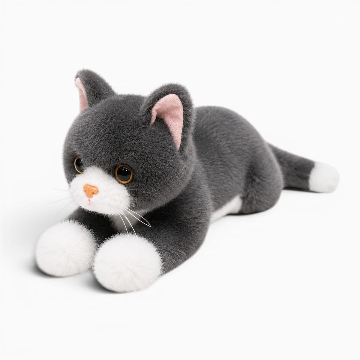 Pluschtierland Graues Katzen Kuscheltier Graues Katzen Kuscheltier