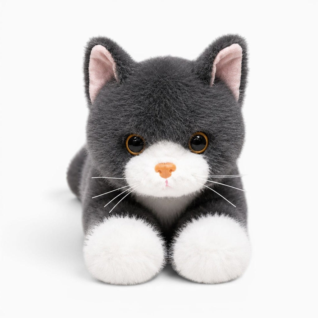 Pluschtierland Graues Katzen Kuscheltier Graues Katzen Kuscheltier