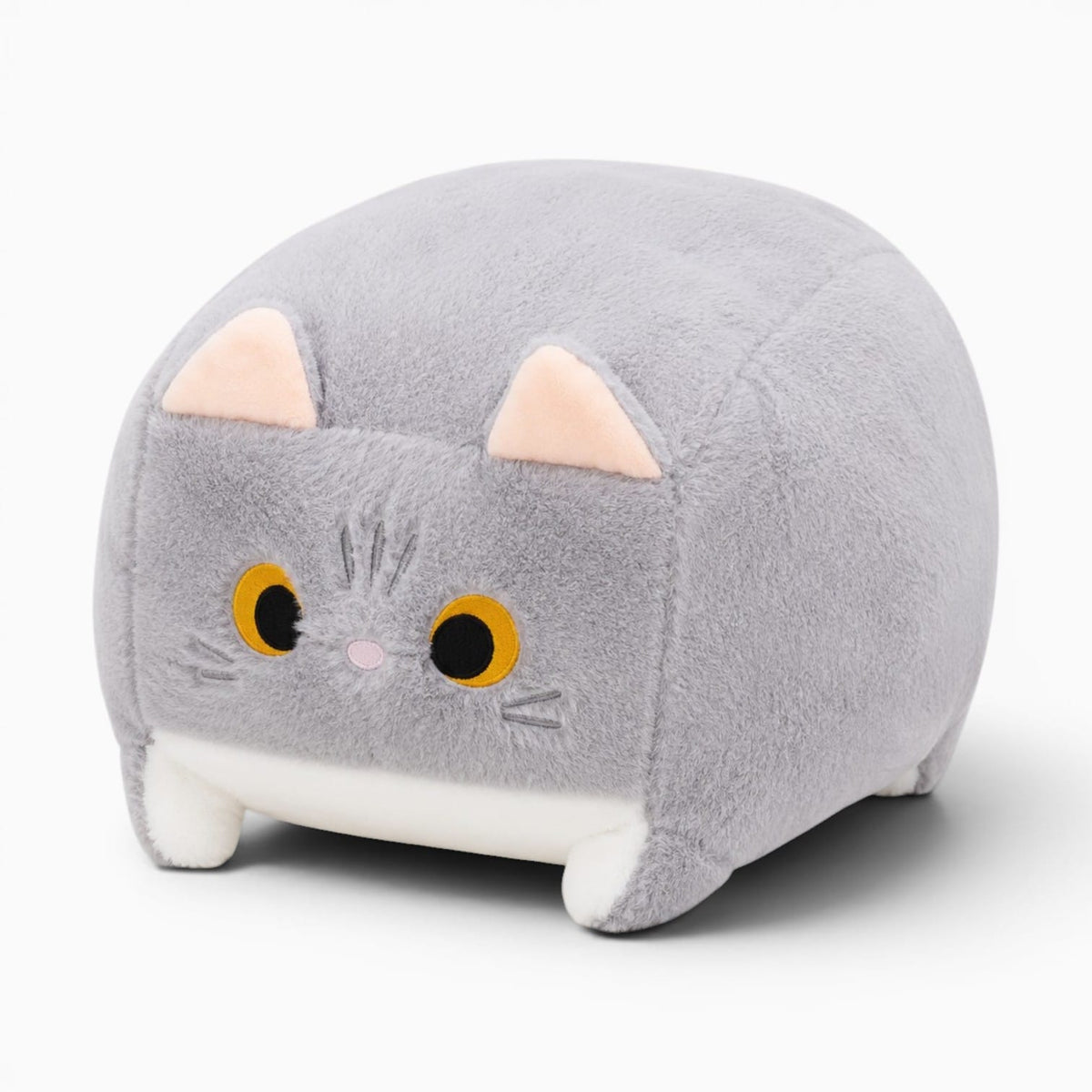 Pluschtierland Graues Katzen Plüschtier Quadratisch Graues Katzen Plüschtier Quadratisch