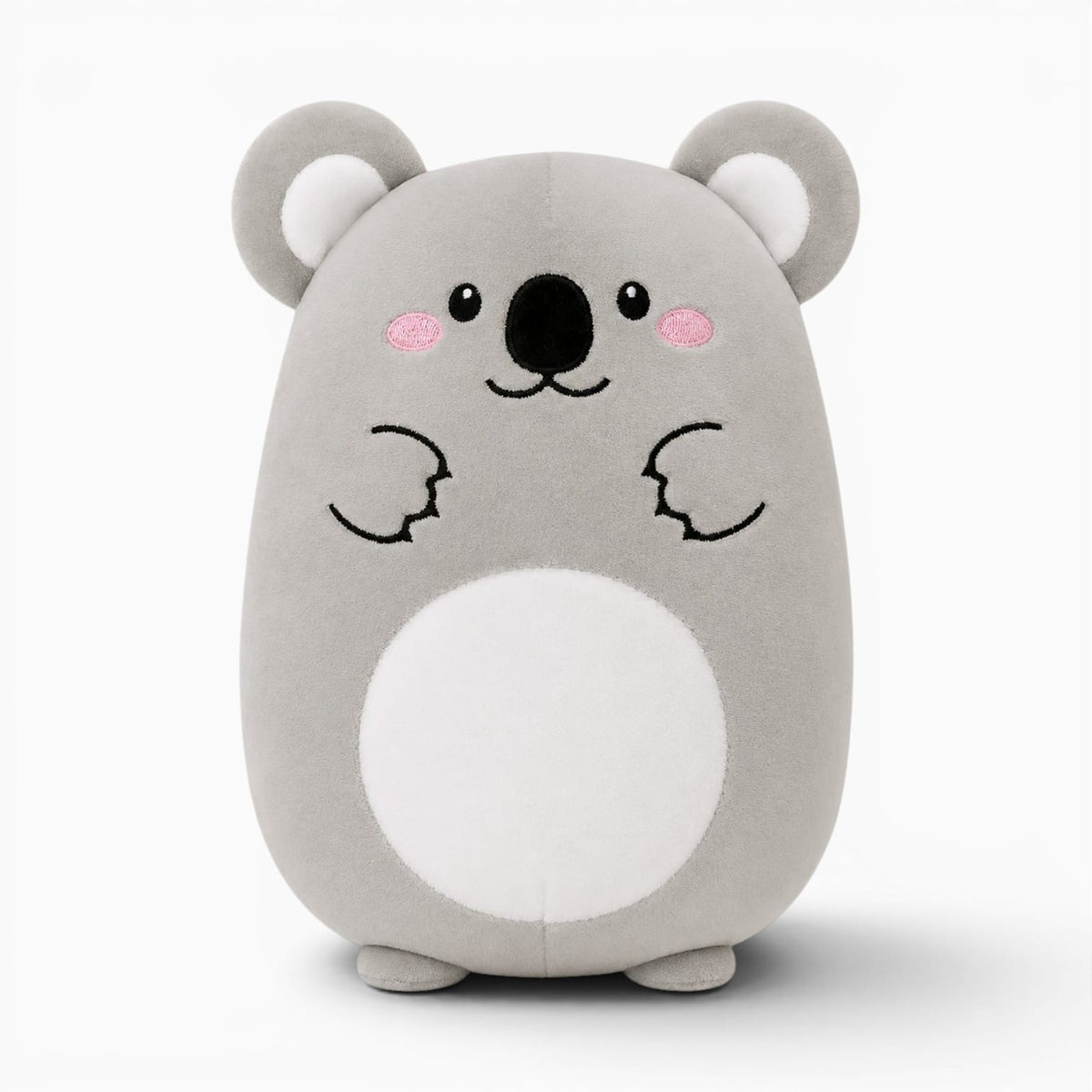 Pluschtierland Graues Koala-Kuscheltier mit weißem Bauch Graues Koala-Kuscheltier mit weißem Bauch