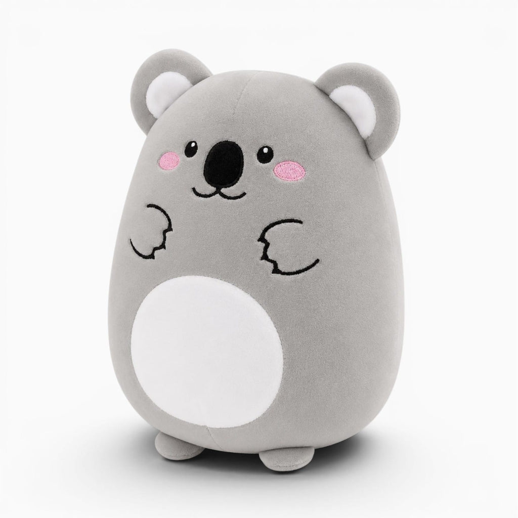 Pluschtierland Graues Koala-Kuscheltier mit weißem Bauch Graues Koala-Kuscheltier mit weißem Bauch