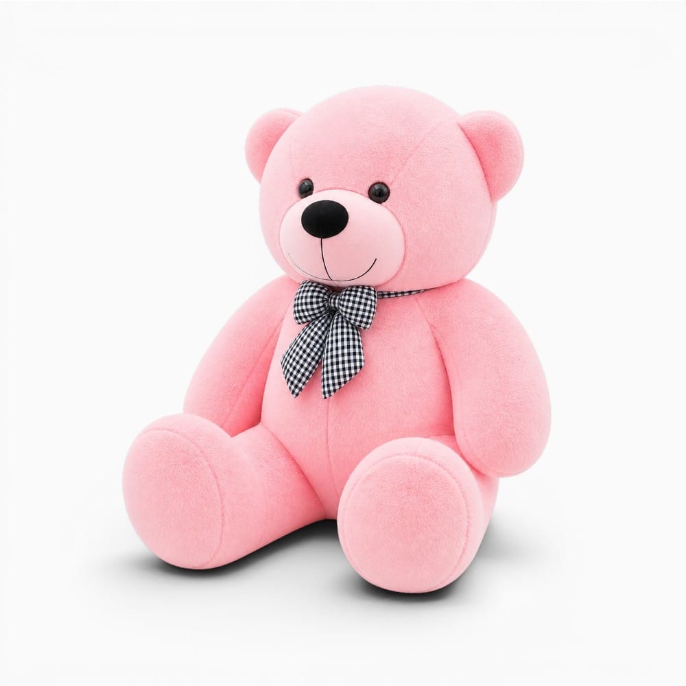 Pluschtierland Großer Rosafarbener Teddybär Aus Plüsch Großer Rosafarbener Teddybär Aus Plüsch