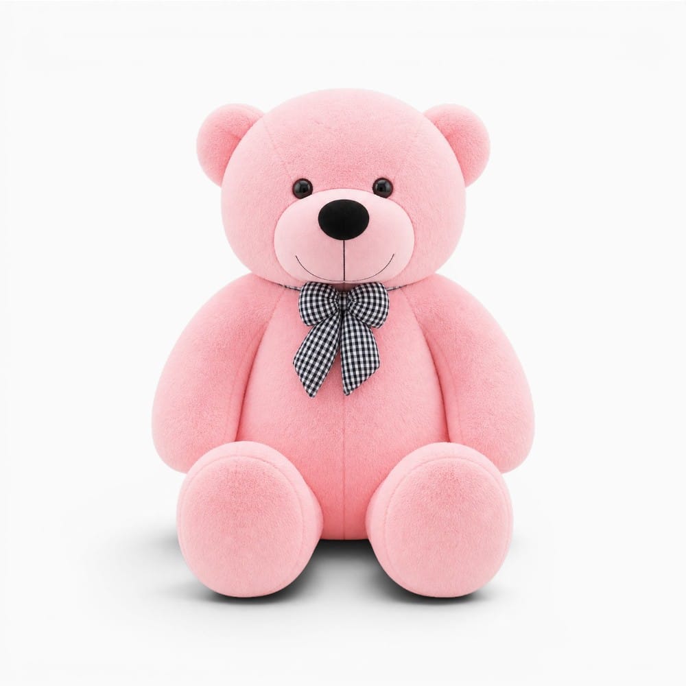 Pluschtierland Großer Rosafarbener Teddybär Aus Plüsch Großer Rosafarbener Teddybär Aus Plüsch