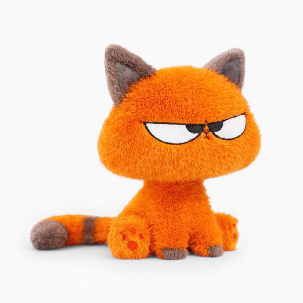 Pluschtierland Grumpige orangefarbene Katze Kuscheltier Kawaii Grumpige orangefarbene Katze Kuscheltier Kawaii