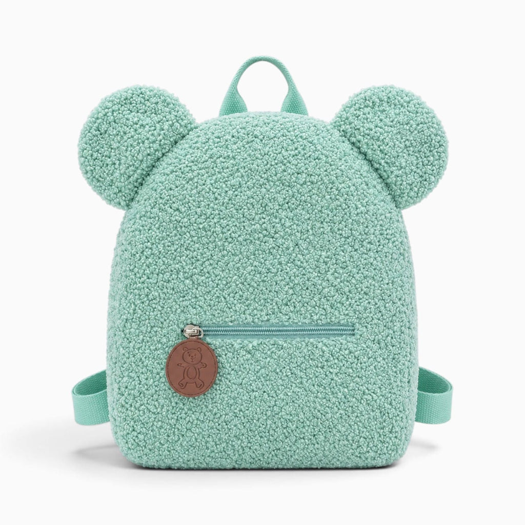 Pluschtierland Grüner Plüsch-Rucksack mit Bärenohren Grüner Plüsch-Rucksack mit Bärenohren