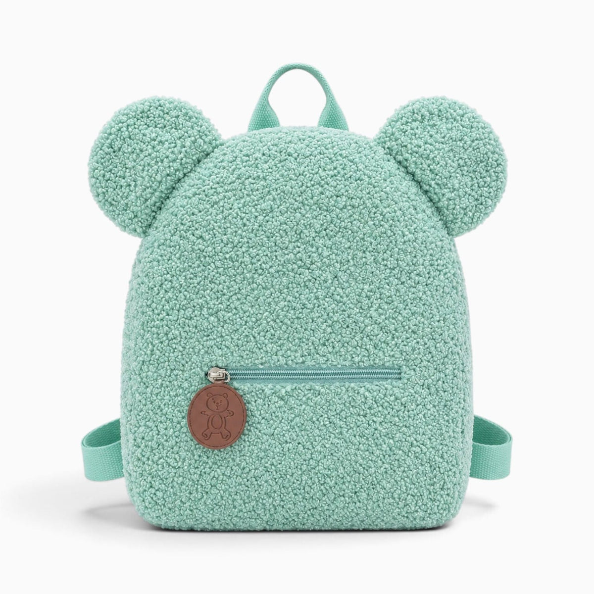 Pluschtierland Grüner Plüsch-Rucksack mit Bärenohren Grüner Plüsch-Rucksack mit Bärenohren