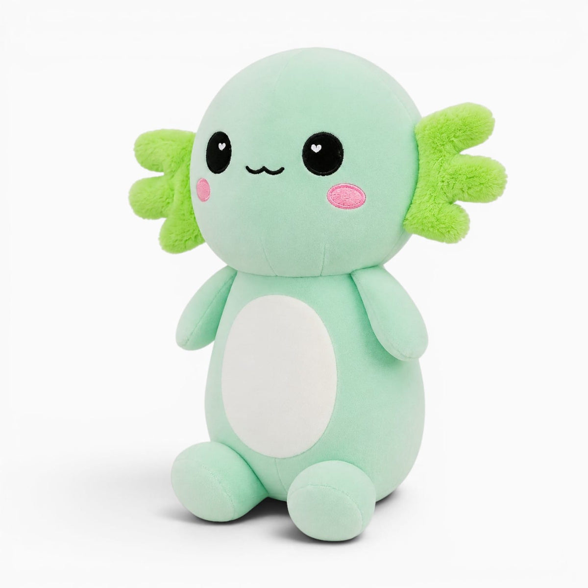 Pluschtierland Grünes Axolotl-Kuscheltier Grünes Axolotl-Kuscheltier