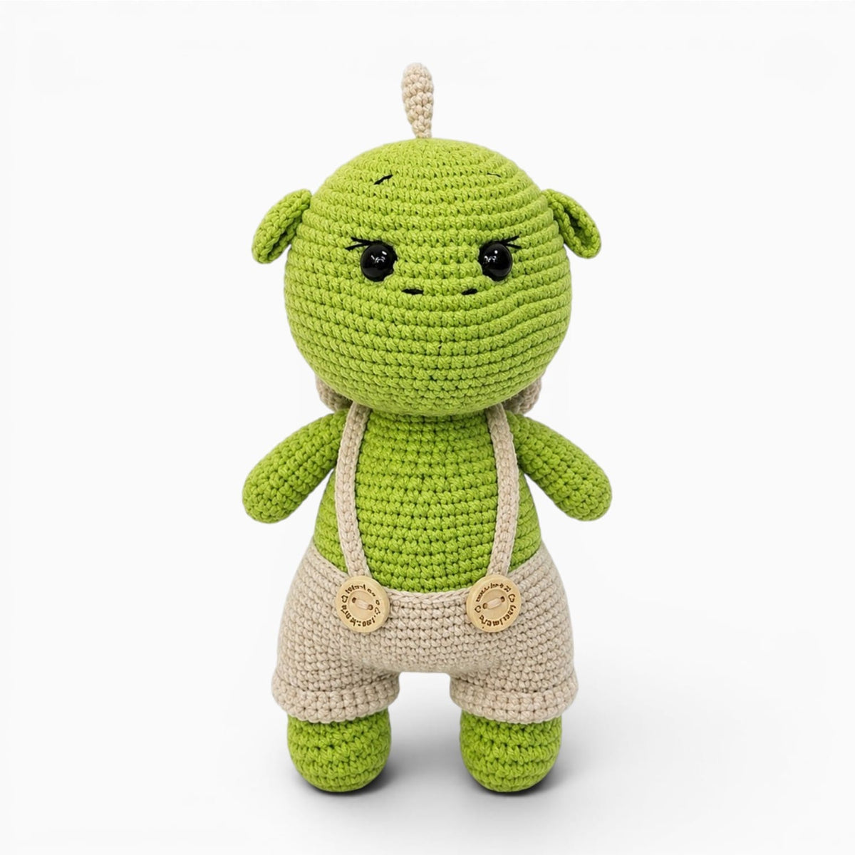 Pluschtierland Grünes gehäkeltes Drachen Kuscheltier Grünes gehäkeltes Drachen Kuscheltier