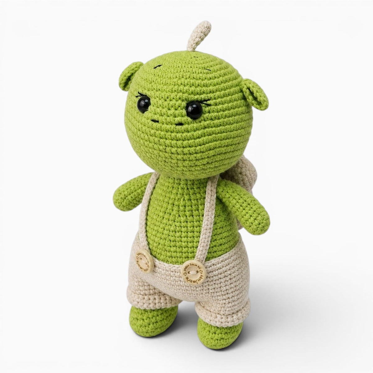 Pluschtierland Grünes gehäkeltes Drachen Kuscheltier Grünes gehäkeltes Drachen Kuscheltier