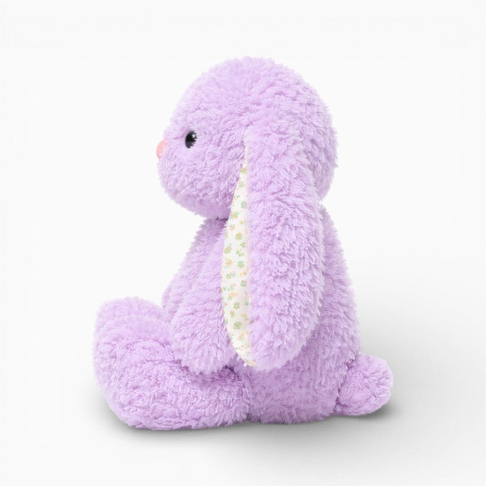 Pluschtierland Hase Kuscheltier mit Blumenmuster Kawaii Stofftier lila Hase Kuscheltier mit Blumenmuster Kawaii Stofftier lila