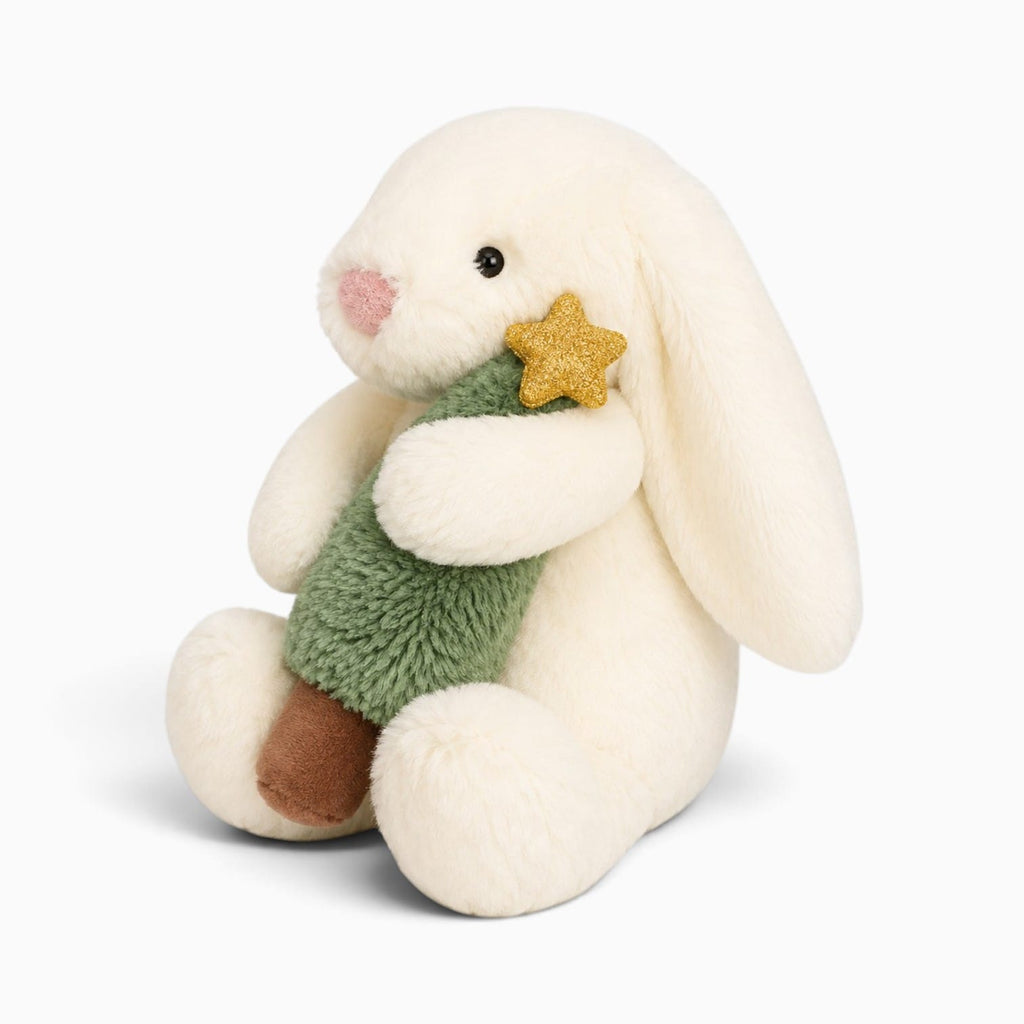 Pluschtierland Hasen-Kuscheltier mit kleinem Baum Hasen-Kuscheltier mit kleinem Baum