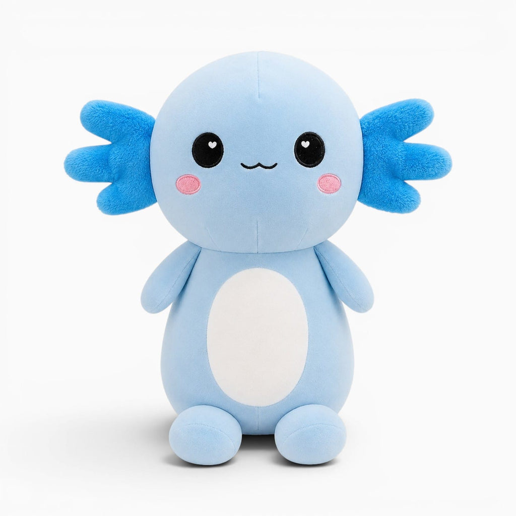 Pluschtierland Hellblaues Axolotl-Kuscheltier Hellblaues Axolotl-Kuscheltier