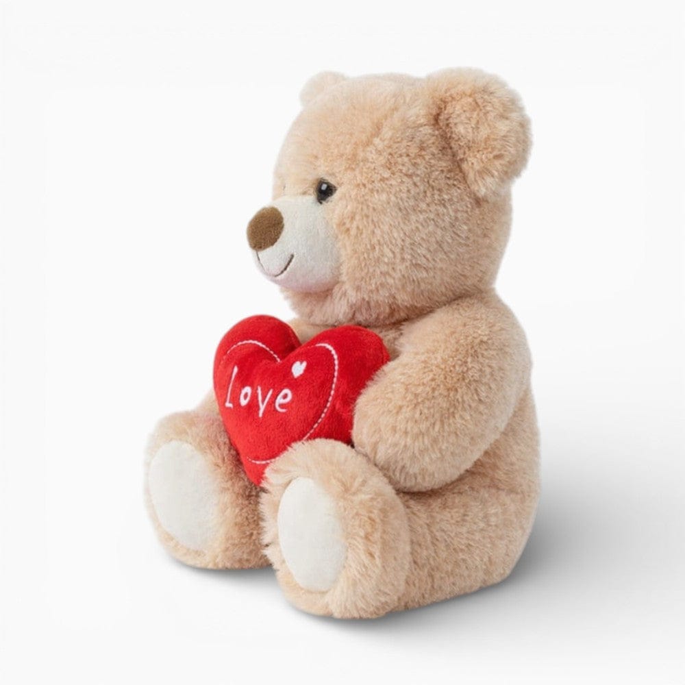 Pluschtierland Hellbrauner Teddybär mit rotem „Love“ Herz Hellbrauner Teddybär mit rotem „Love“ Herz