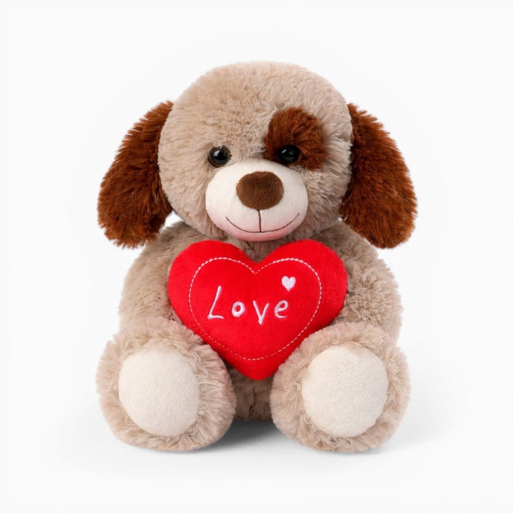 Pluschtierland Hund Kuscheltier mit Herz Valentinstag Geschenk Hund Kuscheltier mit Herz Valentinstag Geschenk