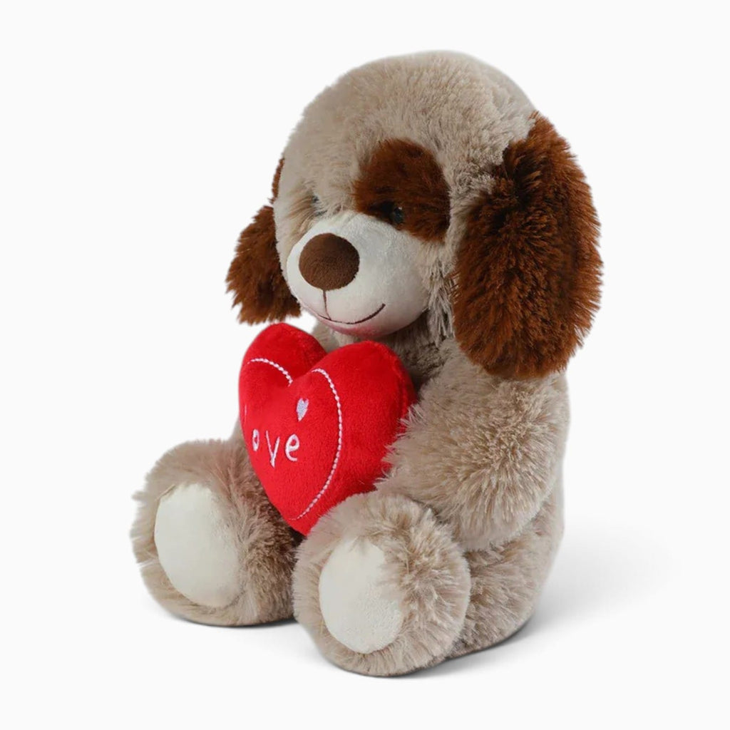 Pluschtierland Hunde-Kuscheltier mit rotem Herz Hunde-Kuscheltier mit rotem Herz