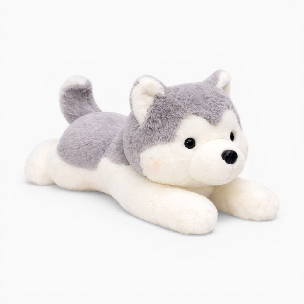 Pluschtierland Husky Kuscheltier liegend Kawaii Husky Kuscheltier liegend Kawaii