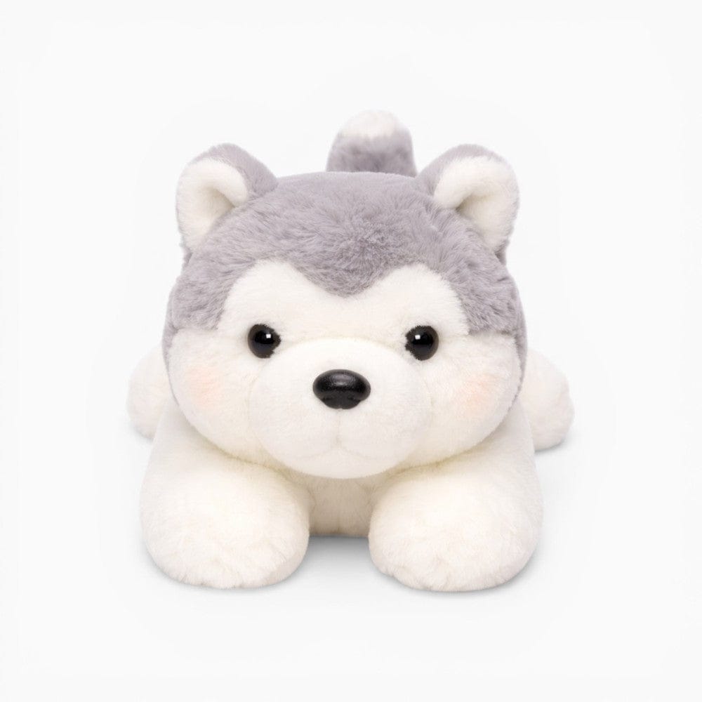 Pluschtierland Husky Kuscheltier liegend Kawaii Husky Kuscheltier liegend Kawaii