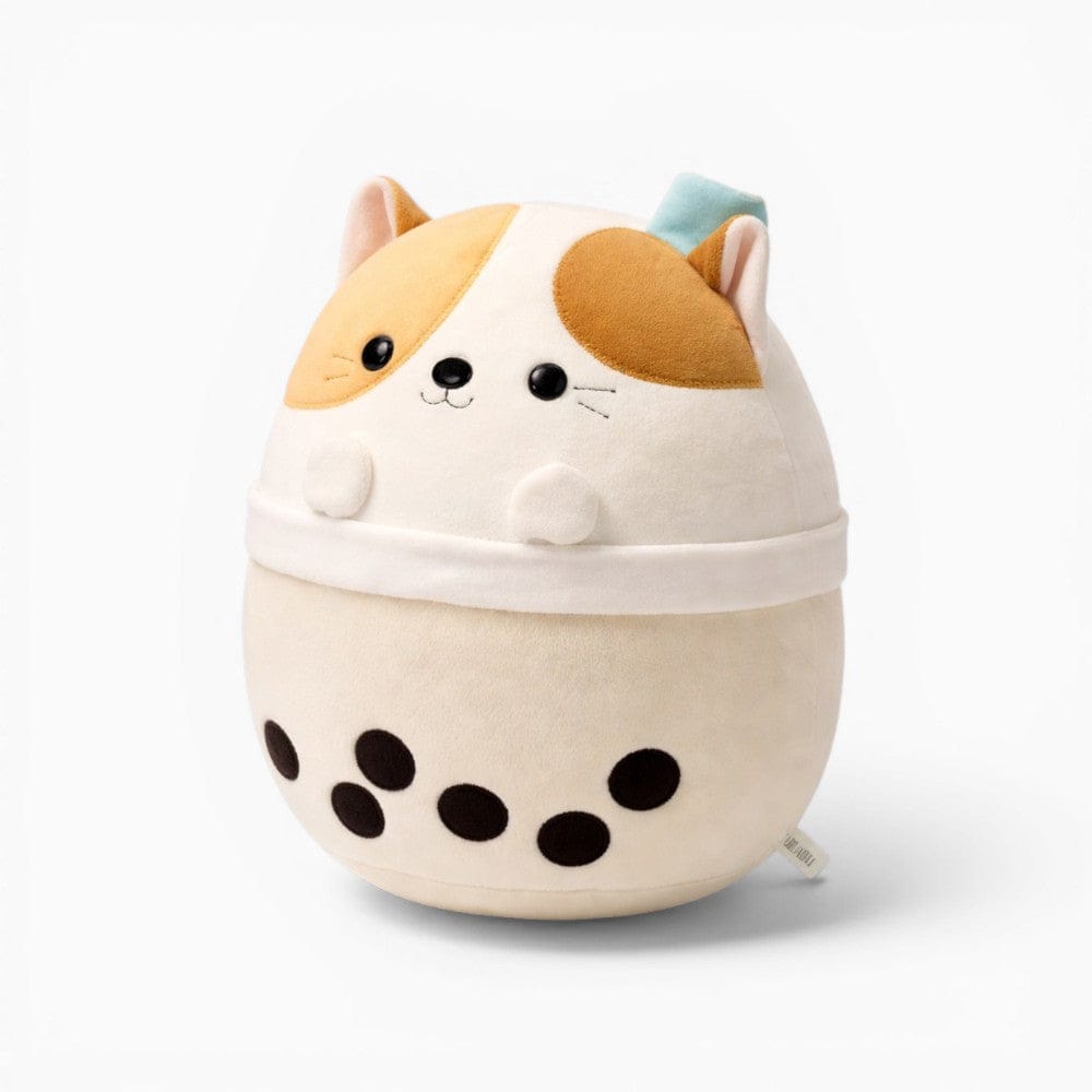 Pluschtierland Katzen-Kuscheltier im Bubble-Tea-Design Katzen-Kuscheltier im Bubble-Tea-Design