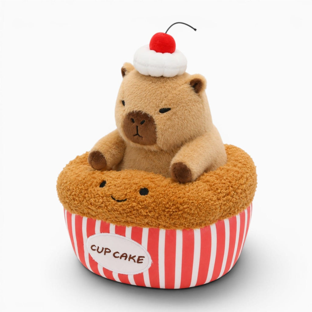 Pluschtierland Kawaii Capybara Kuscheltier im Cupcake Kawaii Capybara Kuscheltier im Cupcake