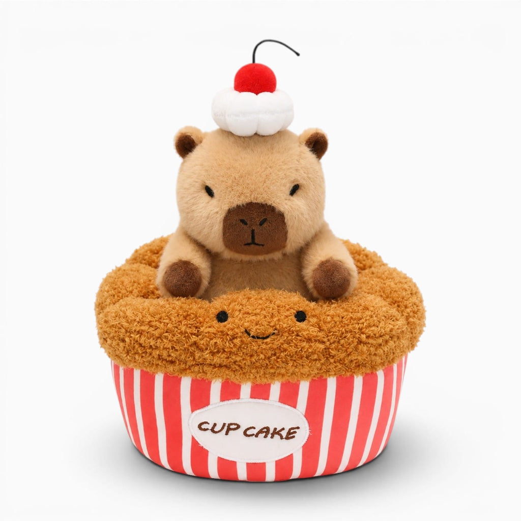 Pluschtierland Kawaii Capybara Kuscheltier im Cupcake Kawaii Capybara Kuscheltier im Cupcake