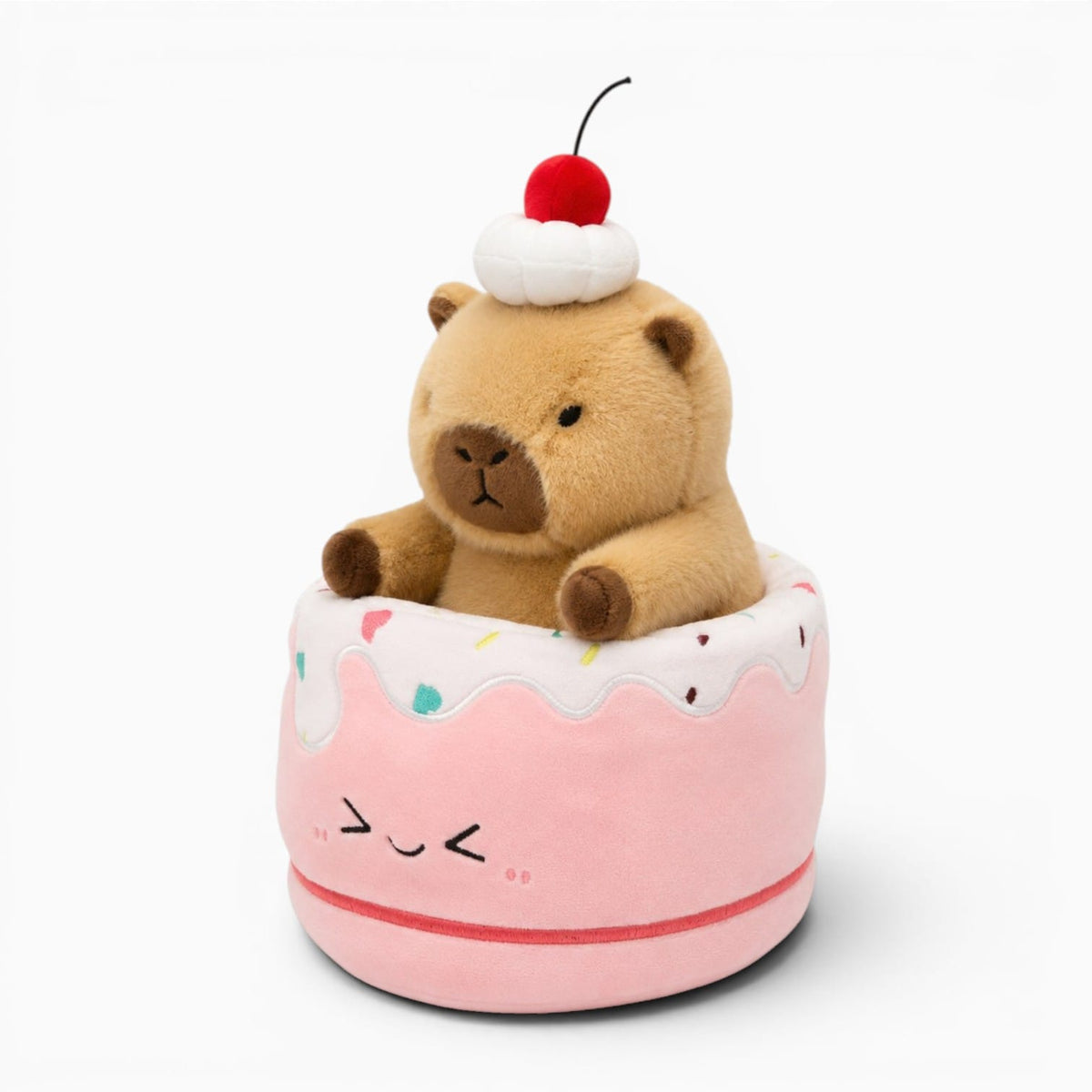 Pluschtierland Kawaii Capybara Kuscheltier im Kuchen Kawaii Capybara Kuscheltier im Kuchen
