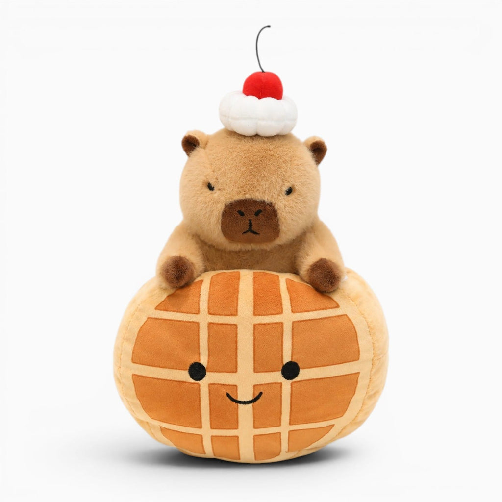 Pluschtierland Kawaii Capybara Kuscheltier mit Brot Kawaii Capybara Kuscheltier mit Brot
