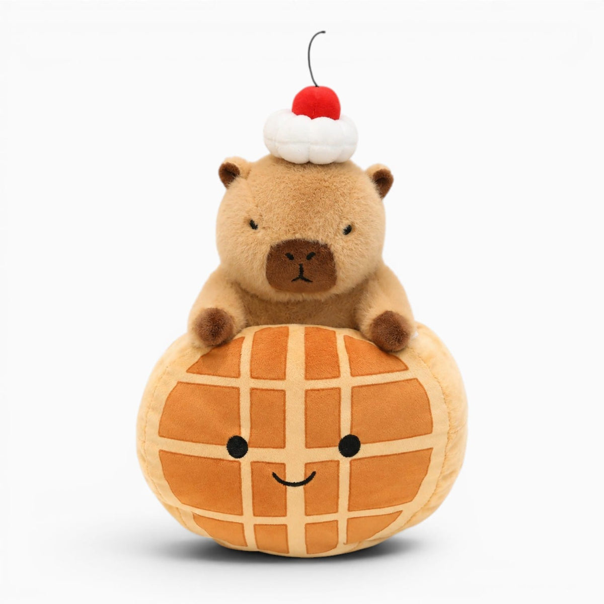 Pluschtierland Kawaii Capybara Kuscheltier mit Brot Kawaii Capybara Kuscheltier mit Brot