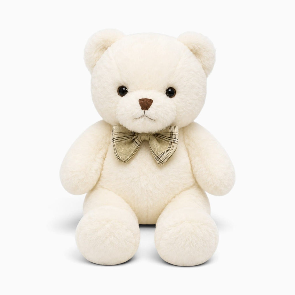 Pluschtierland Kleiner weißer Teddybär aus Plüsch Kleiner weißer Teddybär aus Plüsch