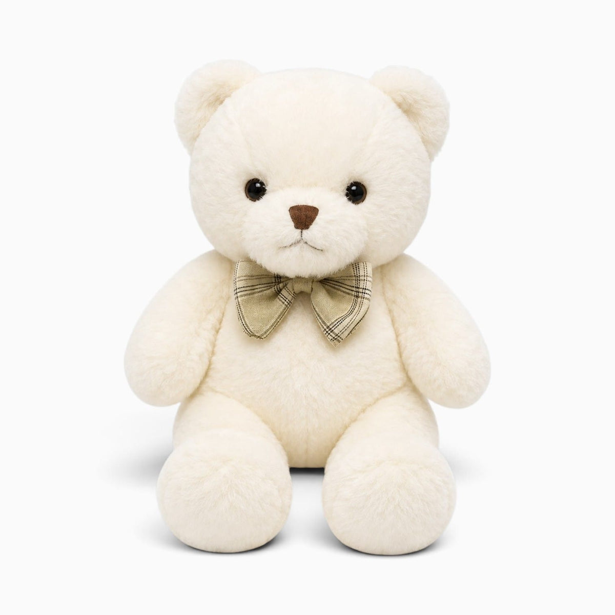 Pluschtierland Kleiner weißer Teddybär aus Plüsch Kleiner weißer Teddybär aus Plüsch