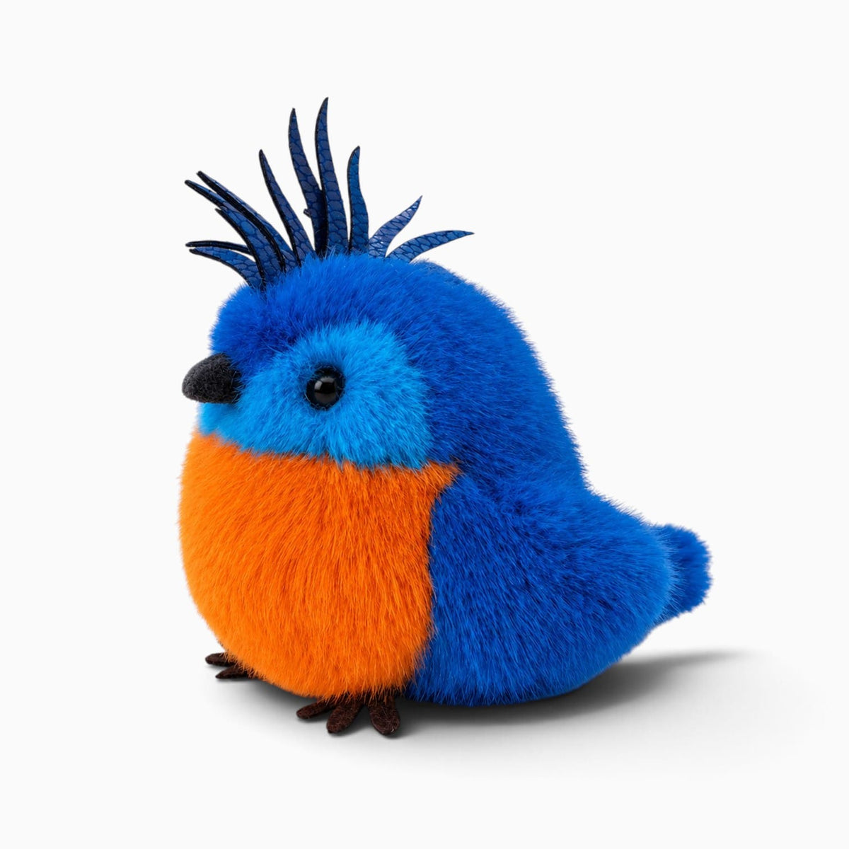 Pluschtierland Kleines blau-oranges Vogel-Kuscheltier Kleines blau-oranges Vogel-Kuscheltier