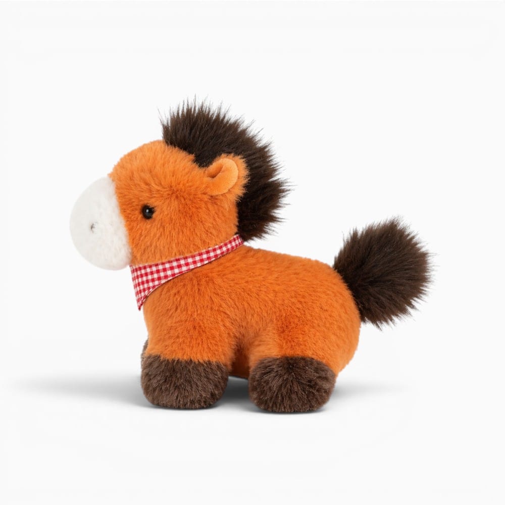 Pluschtierland Kleines Orange Braunes Pferd Kuscheltier Kleines Orange Braunes Pferd Kuscheltier