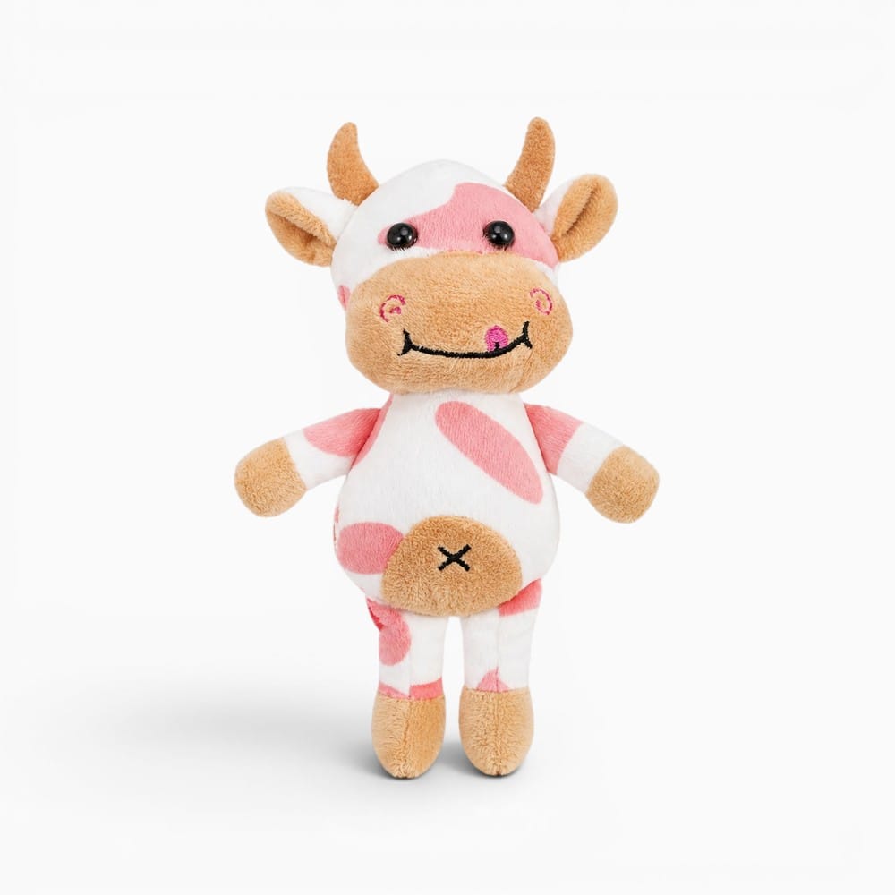 Pluschtierland Kleines Rosa Weißes Kuh Kuscheltier Kleines Rosa Weißes Kuh Kuscheltier