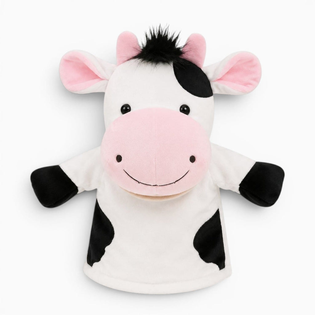 Pluschtierland Kuh Handpuppe Kuscheltier Kuh Handpuppe Kuscheltier