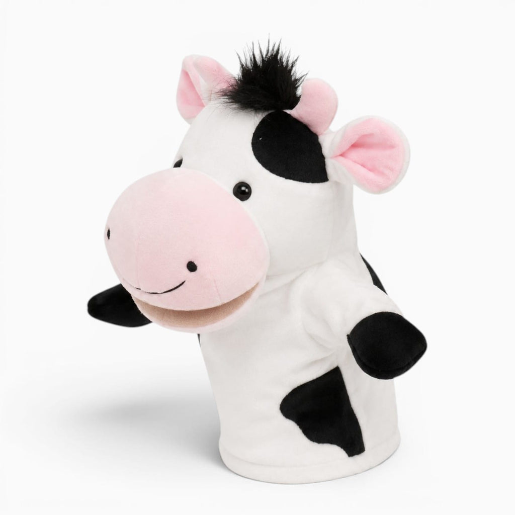 Pluschtierland Kuh Handpuppe Kuscheltier Kuh Handpuppe Kuscheltier