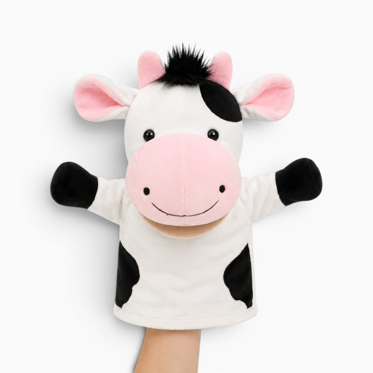 Pluschtierland Kuh Handpuppe Kuscheltier Kuh Handpuppe Kuscheltier