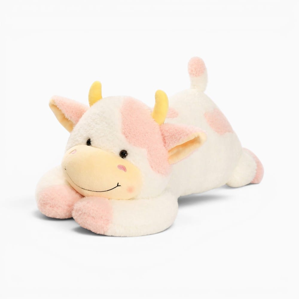 Pluschtierland Kuh Kuscheltier Rosa Weiß Groß Kuh Kuscheltier Rosa Weiß Groß