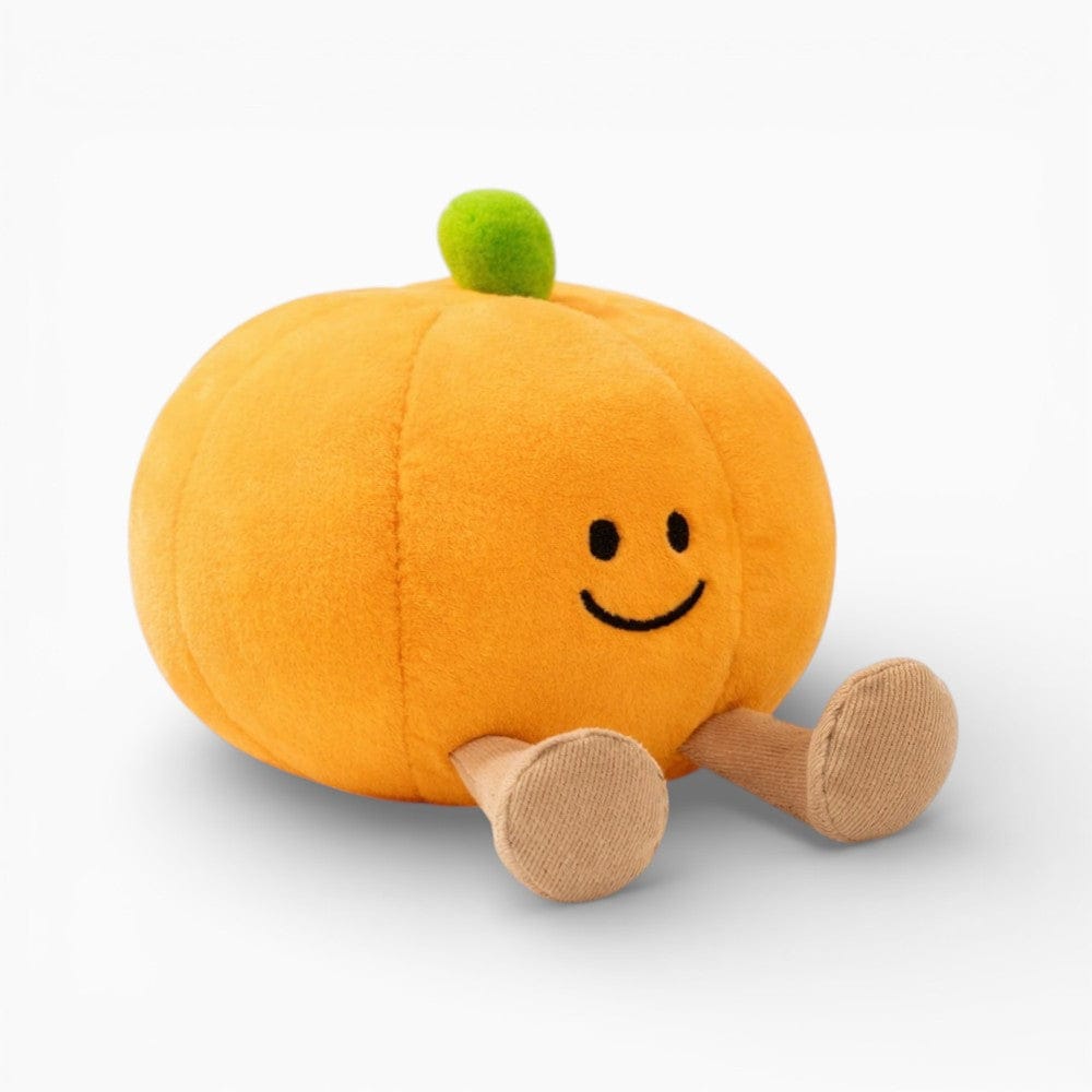 Pluschtierland Kürbis-Kuscheltier mit freundlichem Gesicht Kürbis-Kuscheltier mit freundlichem Gesicht