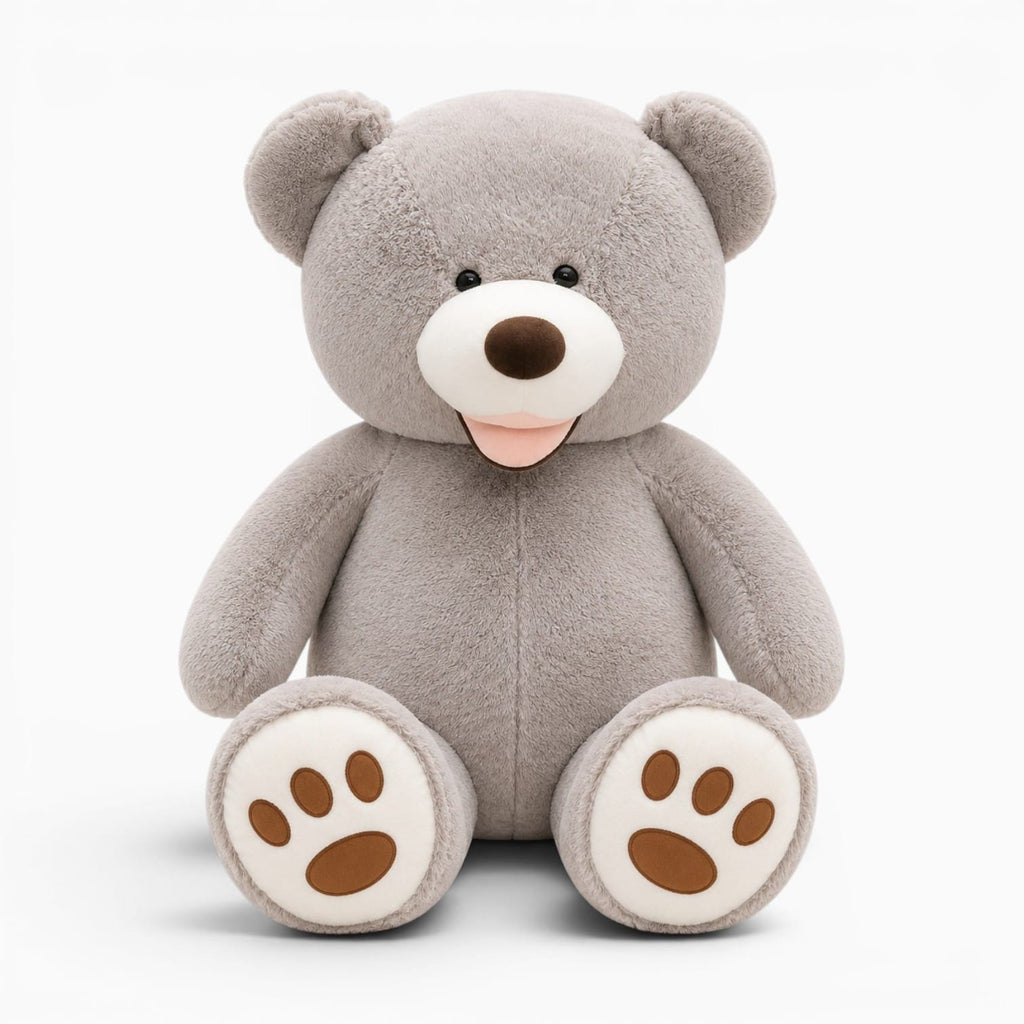 Pluschtierland Lächelnder grauer Teddybär Lächelnder grauer Teddybär