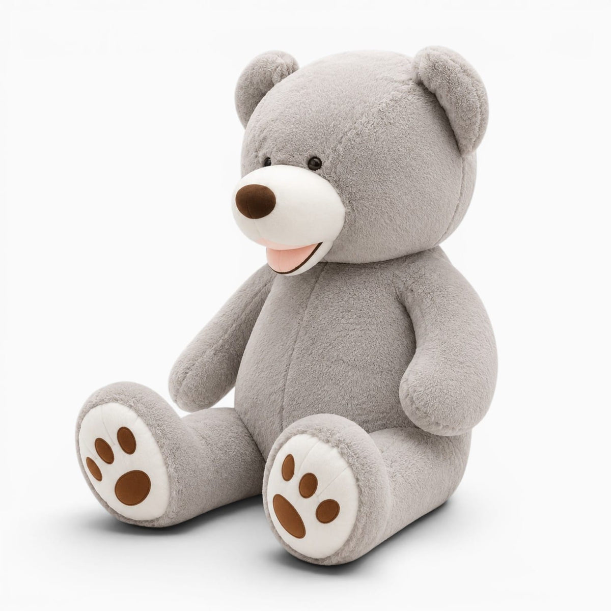 Pluschtierland Lächelnder grauer Teddybär Lächelnder grauer Teddybär