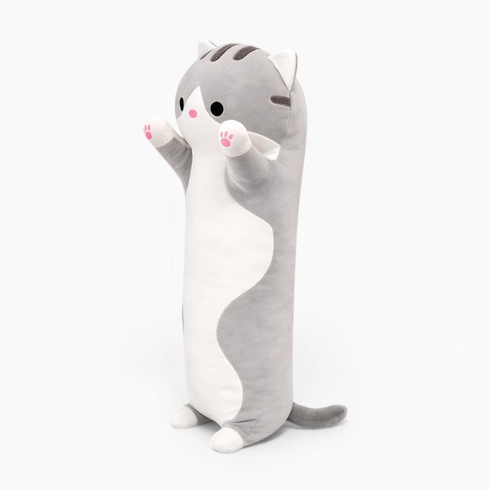 Pluschtierland Langes Katze Kuscheltier grau weiß Langes Katze Kuscheltier grau weiß