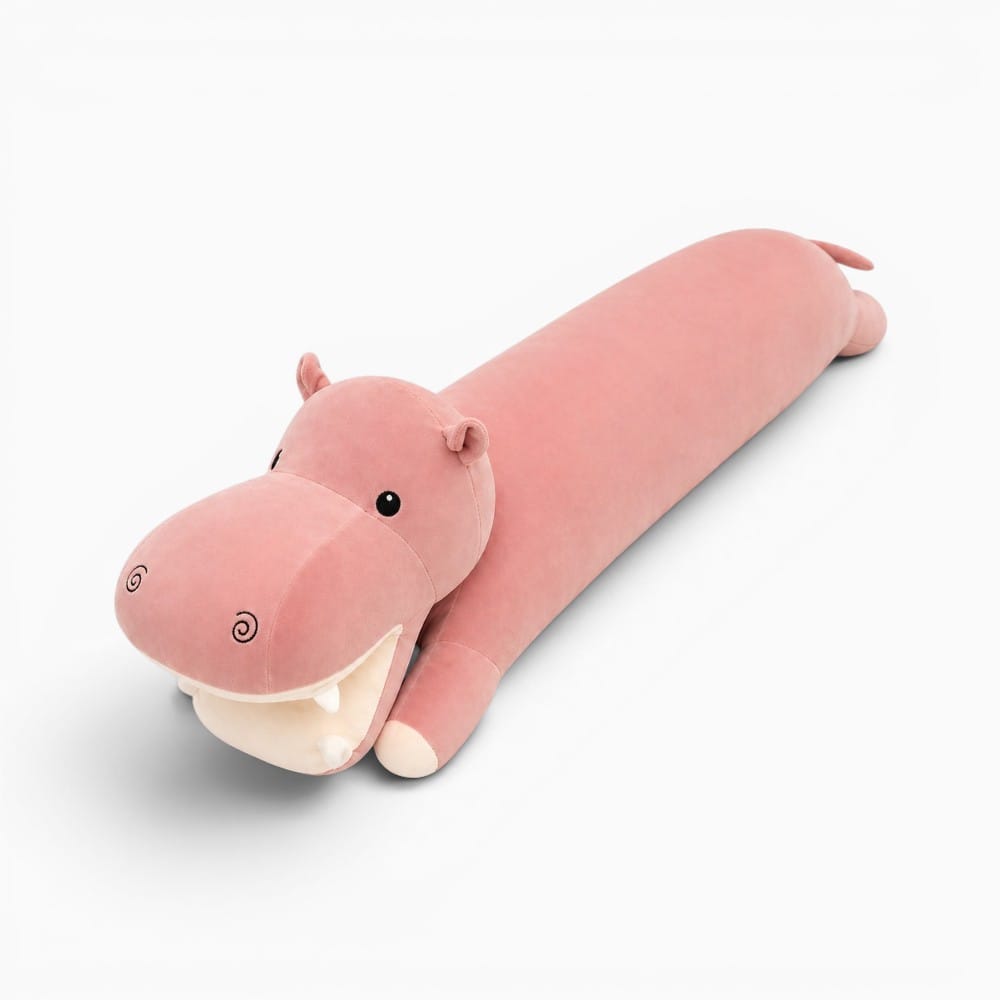Pluschtierland Langes Nilpferd Plüschtier Kissen Rosa Langes Nilpferd Plüschtier Kissen Rosa