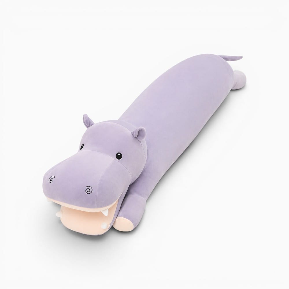 Pluschtierland Langes Nilpferd Plüschtier Kissen Violett Langes Nilpferd Plüschtier Kissen Violett
