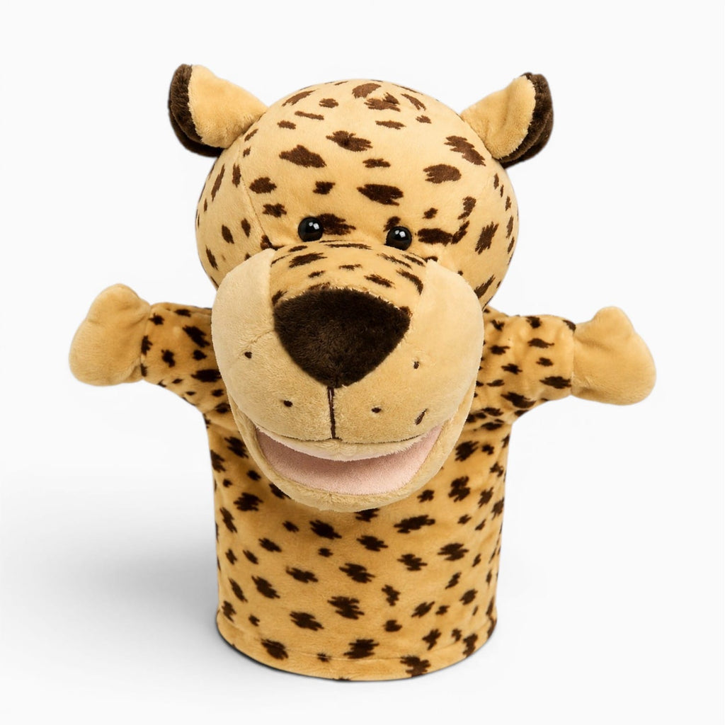 Pluschtierland Leopard Handpuppe Kuscheltier Leopard Handpuppe Kuscheltier