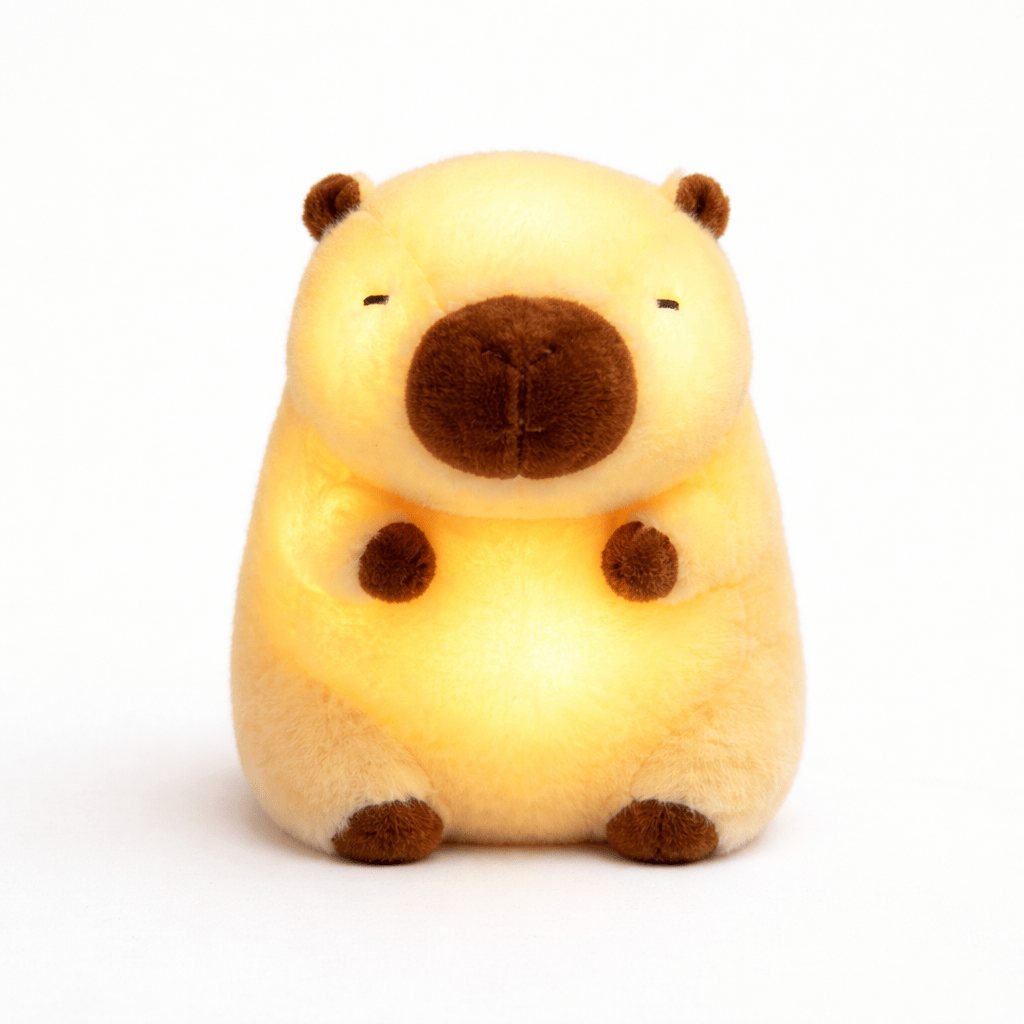 Pluschtierland Leuchtendes Capybara Kuscheltier Nachtlicht Leuchtendes Capybara Kuscheltier Nachtlicht