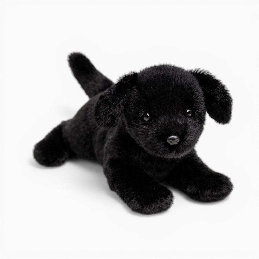 Pluschtierland Liegender schwarzer Labrador Kuscheltier Liegender schwarzer Labrador Kuscheltier
