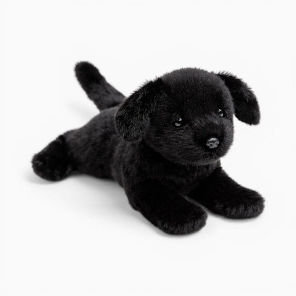 Pluschtierland Liegender schwarzer Labrador Kuscheltier Liegender schwarzer Labrador Kuscheltier
